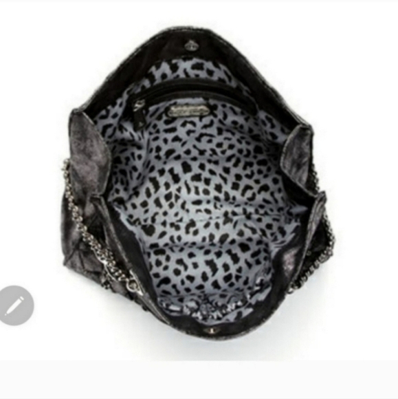RARE BETSEY JOHNSON Glam Betsey Tote in pewter - Picture 6 of 6